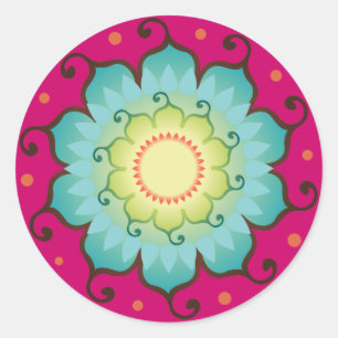 Lotus stralende Stickers