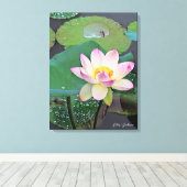 Lotus "Suihiren" Canvas Afdruk (Insitu (Houten vloer))