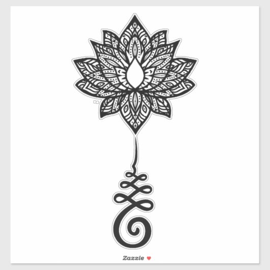 Lotus Swirl Sticker (Vel)