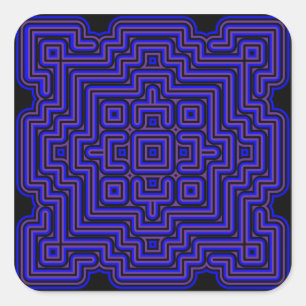 Lotus Tile Vierkante Sticker