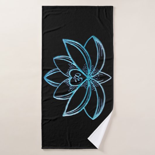 Lotus Turquoise (Serviette de bain)