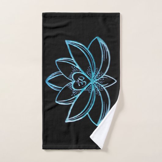 Lotus Turquoise (Serviette à main)