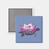 Lotus Turtle Magnet Magneet (Voorkant / Achterkant)