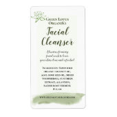 Lotus vert printemps DO-IT-YOURSELF Étiquette de p (Devant)