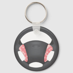 Lotus Vierkante Stuurwiel Sleutelhanger