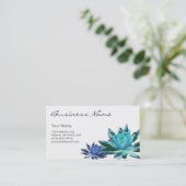 Lotus Visitekaartje (blauw) (Staand voorkant)