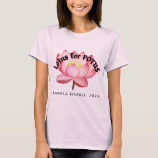 Lotus voor POTUS Harris verkiezing T-shirt