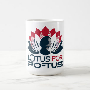 Lotus voor POTUS Kamala Harris 2024 Koffiemok