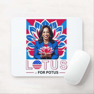 Lotus voor Potus Kamala Harris President Campaign Muismat