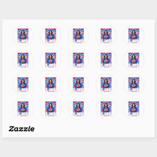 Lotus voor Potus Kamala Harris President Campaign Ronde Sticker