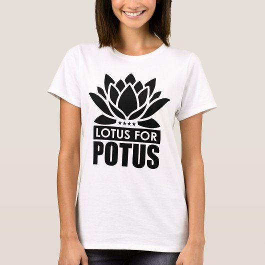 Lotus voor Potus Kamala Harris T-shirt voor dames (Voorkant)