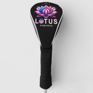 Lotus voor Potus Kamala Harris Trendy Lotus Potus Golfheadcover