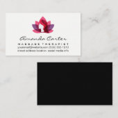 Lotus Vrouw Pictogram Visitekaartje (Voorkant / Achterkant)