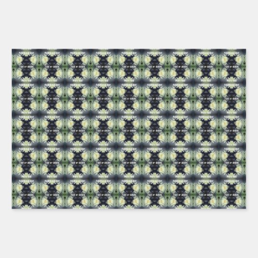 Lotus Water Lily Flower Abstract, aangepast Inpakpapier Vel (Voorkant 2)