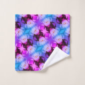 Lotus Water Lily Flower Abstract Art Patroon Bad Handdoek (Wasdoekje)