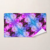Lotus Water Lily Flower Abstract Art Patroon Bad Handdoek (Handdoek)