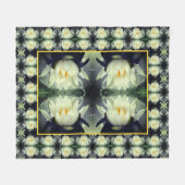 Lotus Water Lily Flower Abstract Fleece Deken (Voorkant (Horizontaal))