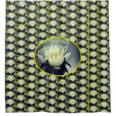 Lotus Water Lily Flower Pattern Douchegordijn (Voorkant)