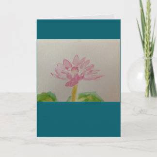 Lotus! Waterverf/kaart Kaart