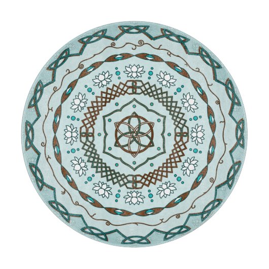Lotus Weave glazen snijplank (Voorkant)