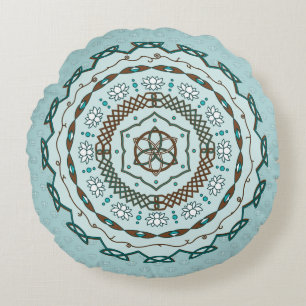 Lotus Weave Rond Kussen
