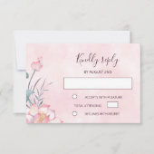 Lotus Wedding RSVP (Devant)