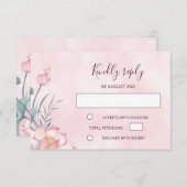 Lotus Wedding RSVP (Devant / Derrière)