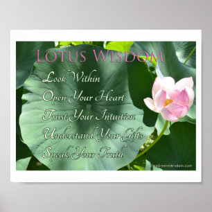 "Lotus Wisdom" Poster, 10 x 8" Poster