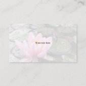 Lotus Yoga 2 Carte de visite (Dos)