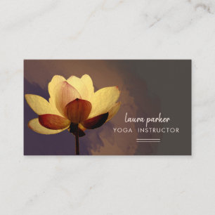 Lotus Yoga Instructor Meditation Zen Visitekaartje
