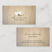 Lotus Yoga-leraar Visitekaartje (Voorkant / Achterkant)