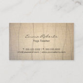 Lotus Yoga-leraar Visitekaartje (Achterkant)