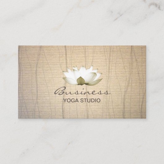 Lotus Yoga-leraar Visitekaartje (Voorkant)