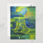 Lotus Yoga Pose Briefkaart (Voorkant / Achterkant)