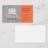 Lotus | Yoga Studio | Leskaart instructeur Visitekaartje (Voorkant / Achterkant)