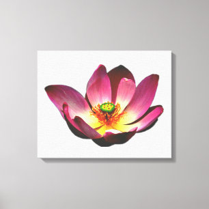 "LOTUS" Yoga Symbol Flower MINIMALIST Wall Art Canvas Afdruk