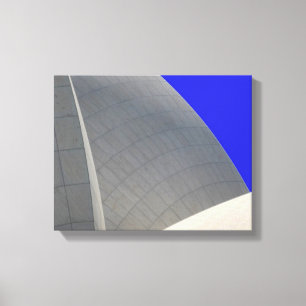lotus zeil wit canvas afdruk