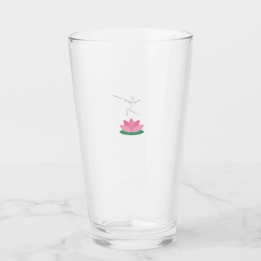 Lotus & zwaardmaster Water Glass Glas (Voorkant)