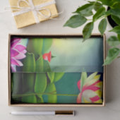 Lotusbloem in een vijver tissuepapier (Geschenk)