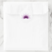 Lotusbloem in paarse kleur ronde sticker (Tas)