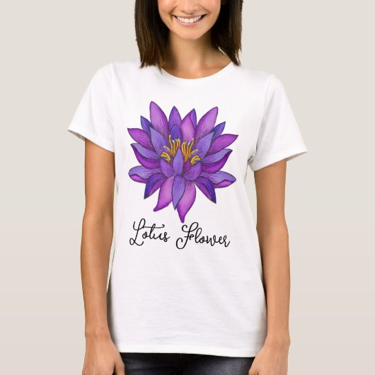  lotusbloem t-shirt (Voorkant)