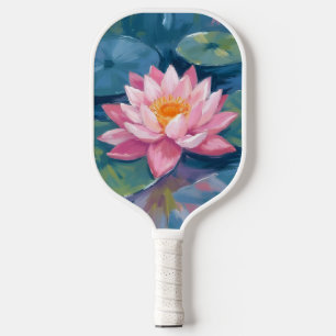 Lotusbloem Waterlelieblad Aquarel Pickleball Paddle