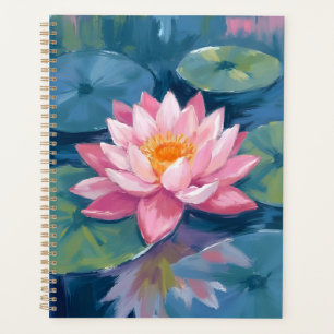 Lotusbloem Waterlelieblad Aquarel Planner