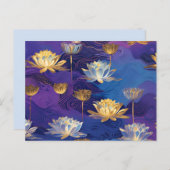 lotusbloemen briefkaart (Voorkant / Achterkant)