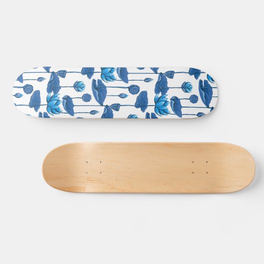 lotusbloemen skateboard (Horizontaal)