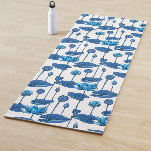 lotusbloemen yogamat