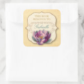  lotusboekenplaat vierkante sticker (Tas)