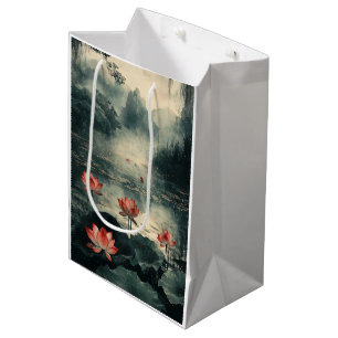 Lotusmeer bij Maneschijn (2) Medium Cadeauzakje