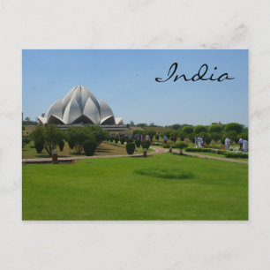 lotustuin india briefkaart