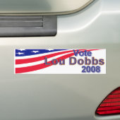 Lou Dobbs 2008 Bumpersticker (Op auto)